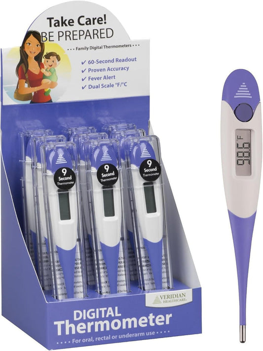 Veridian Oral & Rectal Digital Stick Thermometer, Flex Tip - 08-359-9-Single - LL Medico