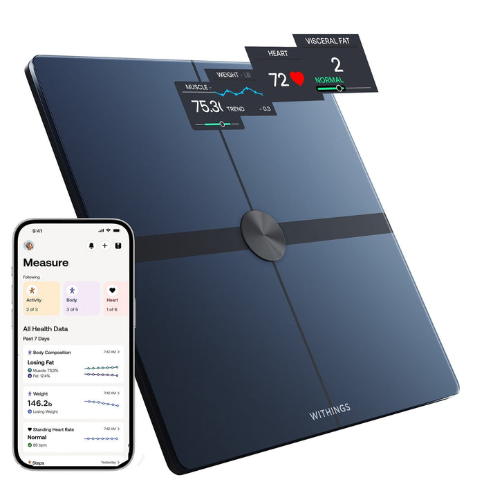 Withings Body Smart Total Body Composition Analyzer - WBS13-BLACK-ALL-INTER-Single - LL Medico