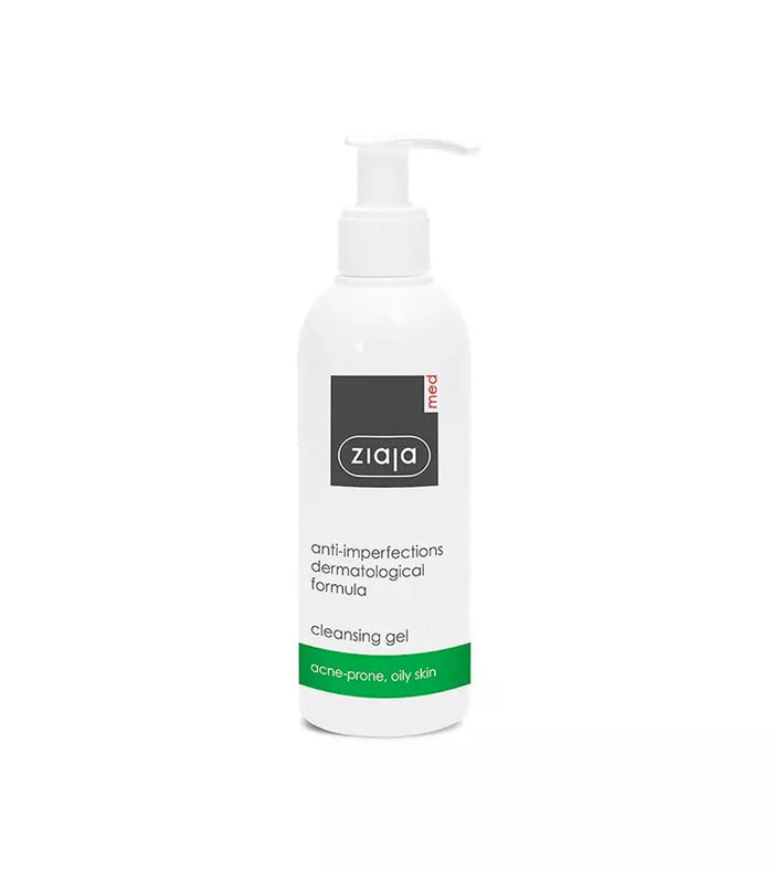 Ziaja Med - Anti-imperfecciones - Gel limpiador facial para piel grasa o tendencia acneica
